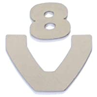 TRUCKDANET Accesorios para camiones de acero inoxidable para serie SCANIA Streamline- inscripción V8 para carenado…